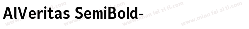 AlVeritas SemiBold字体转换